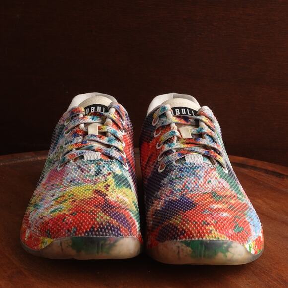 NOBULL Sneakers Unisex SZ M9.5 W11 Tie Dyed Pride Outwork Training Athletic Shoe - Picture 3 of 14